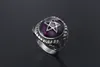 New Pentagram Ring 316L Stainless Steel Titanium Men Ring Rock Pop Punk Fashion Jewelry Cluster Rings227h