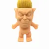 Trump Siliconen Troll Doll Creatieve Simulatie Handgemaakte Ornamenten Directe Grappige Creatieve Speelgoed Vinyl Action Cijfers Lange Haarpoppen Grappige Hand