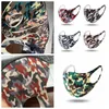 Camouflage Face Mask Ice Silk Respirator Anti Damm Mouth Muffle Tvättbara återanvändbara Camo Face Masks med förpackning CCA12058 120pcs