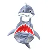 Infant 3D Shark Babies Swimwear With CapsToddler cute bathing suit newborn baby gifts animal style swimsuit high quality Z11