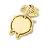 Gros-Pig Hip Hop Pendentif Bling Zircon Cubique Hip hop Collier Rock Bijoux New Hot