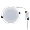 Darmowa wysyłka ściemnialny panel szklany LED LIGHS 9W 18W 25W panel LED Light Round Square Shell Glass LED Downlight IP44 AC 110-240 V