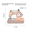 Симпатичные маленькие смешные эмаль швейные машины броши булавки для женщин рождественские демины декор декор брошь штифт металлический металл Kawaii значок мода ювелирные изделия