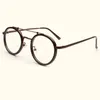 Nossa vintage runda glasögon ramar kvinnor män klassiska optiska glasögon klar lins retro glasögon rosa transparent ögonmewear1972018
