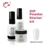 28g Dip Starter Kit BaseTop 2 en 1 No Lamp Cure Gel Activateur Clair Rose Nail Dip Natural Dry Nail Salon