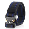 Hommes d'extérieur Ceinture tactique Nylon Armée Boucle en métal Ceinture pour hommes Libération rapide Sangle robuste Ceintures réglables militaires 3 8233Y