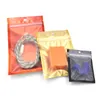 Colored + Clear Resealable Valve Zipper Plastikowa Opakowanie Pakowanie Torba Pakowanie Zip Lock Mylar Bag Zipling Pakiet Pakiet