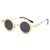 Steampunk Round Metal Vintage Sunglasses Men And Women Mirrored Circle Sun Glasses Brand Designer UV400 Wholesale