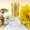 8ml Gold Lids Glass Perfume Bottle Women Makeup Fragrance Bottle Atomizer Pump Sprayer Cosmetic Containers DC795