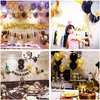 10 Stück gemischte Gold-Hochzeitsballons aus Metall, Konfetti-Luftballons, Geburtstagsparty-Dekorationen, Event-Partyzubehör