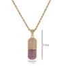 Mode pil stijl parfum fles hanger ketting goud zilver kleur kubieke zirkoon heren dames hiphop sieraden voor geschenk kan openen