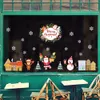 Wesołych Ściennych Naklejki Wymuszalne Santa Claus Snowflake Shop Kalkomanie