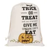 Heet Halloween Candy Bag Gift Sack Treat of Trick Pumpkin Printed Canvas Tassen Hallowmas Christmas Party Festival Trektas