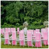 Couverture de chaise de mariage Romantique nuptiale Banquet Chaise Back Sash