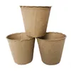 8*8cm Garden Plant Nursery Pulp Pots Biodegradable Seedling Raising Cups Biodegradable Flower Tray Raising Cups LJJK2021