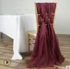 5 pezzi / set Telai per sedie da matrimonio romantici 55 * 200cm Celebrazione Festa di compleanno Evento Chiavari Sedia Decor Telai per sedie da sposa Archi