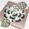 3D Faux Mink Eyelashes 7 Pairs Lashes Natural Thick handmade Makeup Eyelash Extensions Lotus Flower Tray False Eye lash