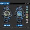 Panars Fashion Kids Watches Sports Children's Watch LED Colorful Lights 12 24 Hour Camouflage Relogio Infantil Boy Student 20283J