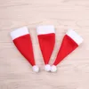 10PCS Christmas Decorative Tableware Knife Fork Set Lovely Christmas Hat Storage Tool enfeites de natal