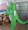 2019 Factory Direct Vente Green Dinosaur Mascot Costume Fancy Party Robe Halloween Carnival Costumes Adult Taille