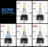 360 graders bil LED-strålkastare Super Bright H1H7H11 9005 Laserlampa 9012 Högstrålkastare Modifierad