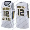 thr Personnalisé Murray State Racers Basketball Bleu Marine Jaune Blanc N'importe quel Nom Numéro 12 Ja Morant 11 Shaq Buchanan Hommes Jeunesse Kid Jersey S-4XL