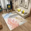 Mode Geometrische Feder Printed Teppiche für Wohnzimmer Schlafzimmer Teppiche Nordic Style Startseite Bereich Teppich Fußmatte Salon Decoar Tapete