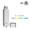 벌크 20 라이터 디자인 2GB USB 2.0 플래시 드라이브 컴퓨터 노트북 썸 스토리지 LED 표시기 용 플래시 메모리 스틱 펜 드라이브
