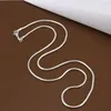 Hot 925 sterling silver plated 2MM snake chain necklace size 16-24 inch SC10 women 925 silver plated Lobster Clasps Smooth Chains jewelry