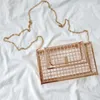 Designer-INS Hollow Out Clutch Bag Bird CageMetal Cage Girls Top-Handle Bags Purse Fashion Party Pouch Evening Bag2589