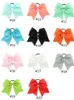 20 kleuren 8 inch grote effen Cheerleading lint strikken Grosgrain Cheer Bows stropdas met elastische band meisjes rubberen haarband FJ4412760560