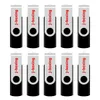 Schwarz 10PCS 16GB OTG USB 2.0 Flash Drive Rotating Dual-USB-Stick Memory Stick Pen Speicher für Computer-Android Smartphone Tablet