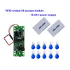 RFID lift Embed Control module,intercom access 9-24V DC power 2pcs mother card 10pcs em key fob