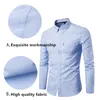 Herrklänningskjortor 2022 Solid Color Men mode långärmad smal fit skjorta manlig högkvalitativ icke-järn anti-rynka 9 färger1