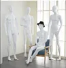 Fashion Style Fiberglass Gloss White Mannequin Male Mannequin Factory Direct sälja på kampanj