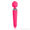 2020 Cheap USB Rechargeable Female Wand Massager Vibrator 20 Speed Modes Silicone Adult Sex Toys Wand Vibrators1204194