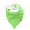 Bavoirs pour bébé Bandana solide bave Turban imperméable Super doux unisexe serviette de salive Burp chiffons accessoires Triangle écharpe tablier d'alimentation B7449