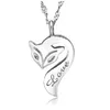 925 sterling silver fox necklace