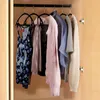 Flocking Hanger Antislip Winddicht Kleding Hanger Swivel Hook Plastic Jas Hanger No Trace Pant Hangers Classe Ondersteuning Rack DBC VT0401