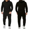 ellesse costume hommes de survêtement sweat à capuche design européen de sport et pull décontractés + pantalon de sport deux pièces casual pull-over de fitness lâche