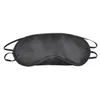 (Em estoque) Black Eye Mask Sombra poliéster Esponja Máscara Nap Tampa Blindfold para Sleeping Máscaras de viagem flexível de poliéster DHL livre 4 Camada