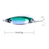 HENGJIA 50pcs Fishing Spoon Lures 6.5g 5cm spinner and spoon silver/Spinner multicoloured Hard Bait colorful metal baits