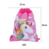 36 * 27 cm Unicorn Drawstring Rucksack Mädchen Prinzessin Kids Theme Party Rucksack Candy Bags Schule Rucksack K277