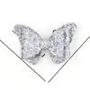 6pcslot sequins Butterfly Hair Bows on Clip Sparkly Glitter Hair Spings Kids Girls Headress Hair Accessories12030355