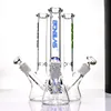 Navanges neuves 10 "BONGLAS BONGLAS WATER BONG HULLE RIB ÉPARTE BONGS Femme Joint 18.8mm Mini Bubbler Pyrex DAB