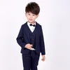 2019 Flower Boy Formelle Soirée Chorale Danse Blazer Costume Enfants Veste Gilet Pantalon 3Pcs Vêtements Ensemble Enfants Costume De Smoking De Mariage309866675