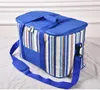 striped lunch bag