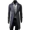 Men's Trench Coats Coat Warm Thicken Jacket Woolen Peacoat Long Overcoat Tops