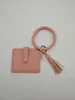 Trend mody Transgraniczna PU Skórzana Bransoletka Tassel Wisiorek Key Ring