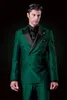인기있는 더블 브레스트 신랑 들러리 피크 라펠 (재킷 + 바지 + 넥타이) 신랑 턱시도 신랑 들러리 최고의 남자 정장 남성 웨딩 정장 신랑 A196